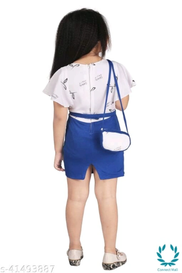 Linotex Bodycon Girls dress and Bags Combo - 6-7 Years